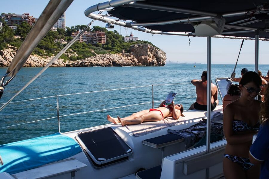 Cambrils: Costa Daurada Sail Catamaran Cruise - Cava, beer, sangria, and the food options