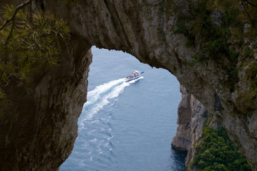 Capri: Guided Island Boat Tour With a Stop at the Caves - The Natural Arch and Casa Malaparte