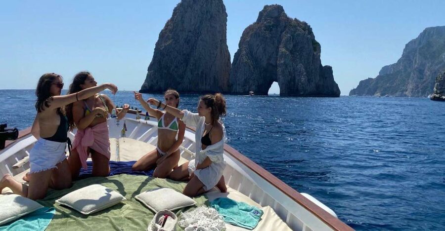 Capri: Island and Grottos Boat Cruise with Snacks and Drinks - The grottos: White, Green, and Marvellous