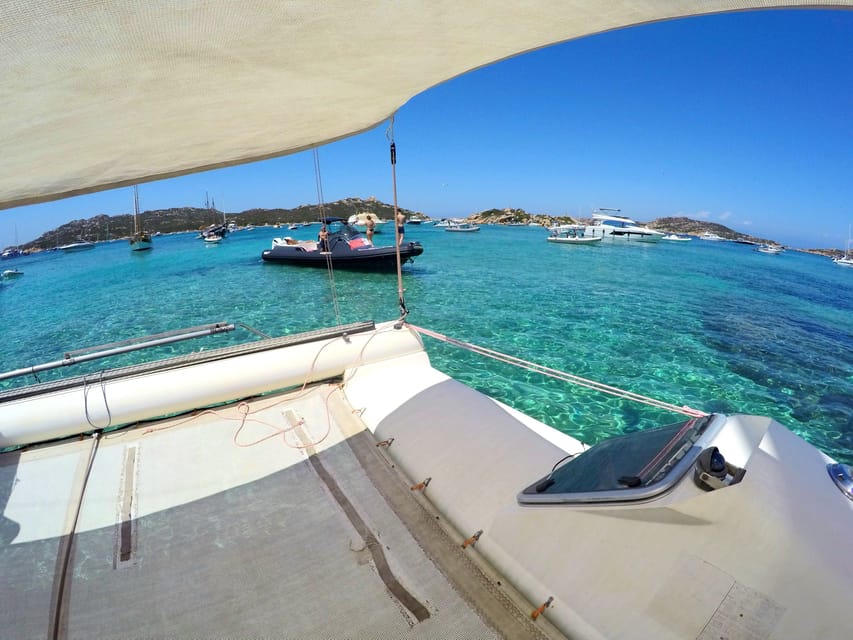 Catamaran: Day trips in La Maddalena's Archipelago - Santa Maria, a relaxed middle stop