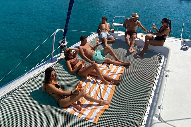 Catamaran Full-Day of Milos and Poliegos With Lunch & BBQ - Gerakas gives you the longest swim