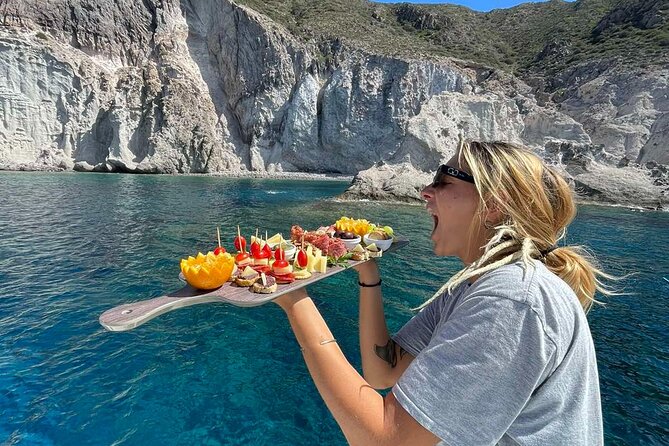 Catamaran Semi Cruise Paros Antiparos includes Food and Drinks - Panteronisi and the blue lagoon