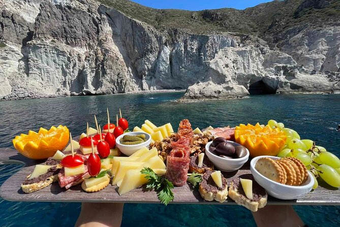 Catamaran Semi Cruise Paros Antiparos includes Food and Drinks - Leaving Parikia and seeing Paros from offshore