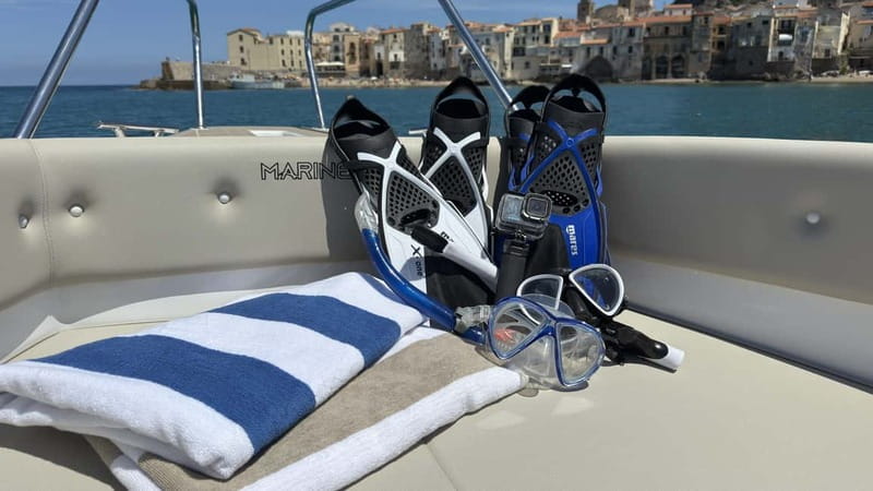 Cefalù: Private Boat Tour + Snorkeling & Aperitif (1-9 pax) - Meeting at Via Presidiana and Eolo Bar