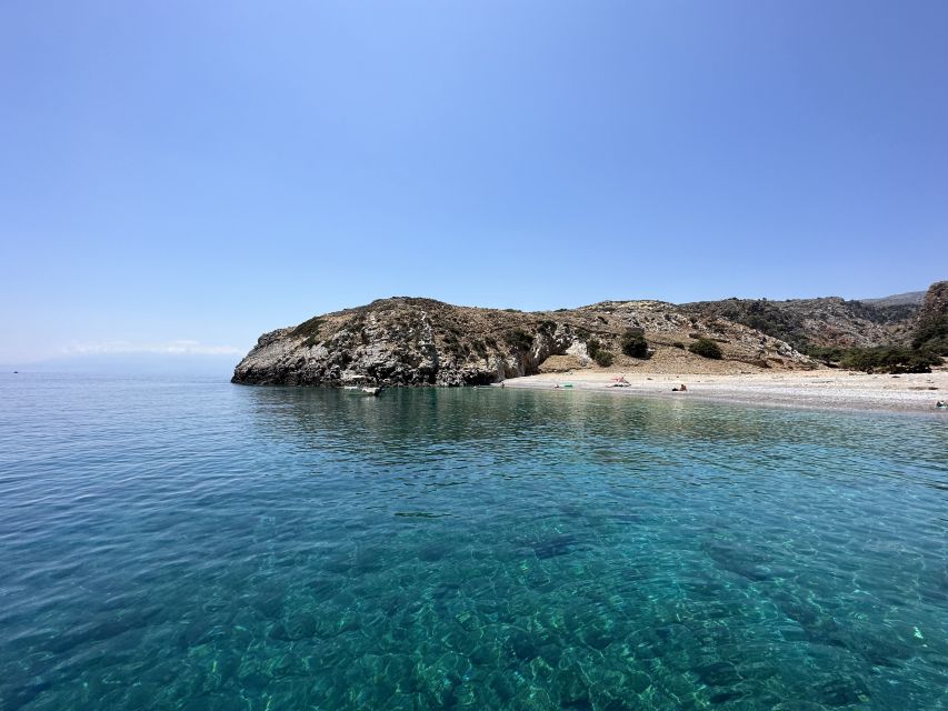 Chania: Menies Beach & Chironisia Bay Cruise with Snorkeling - Menies Beach: swimming, ruins, and WWII remains