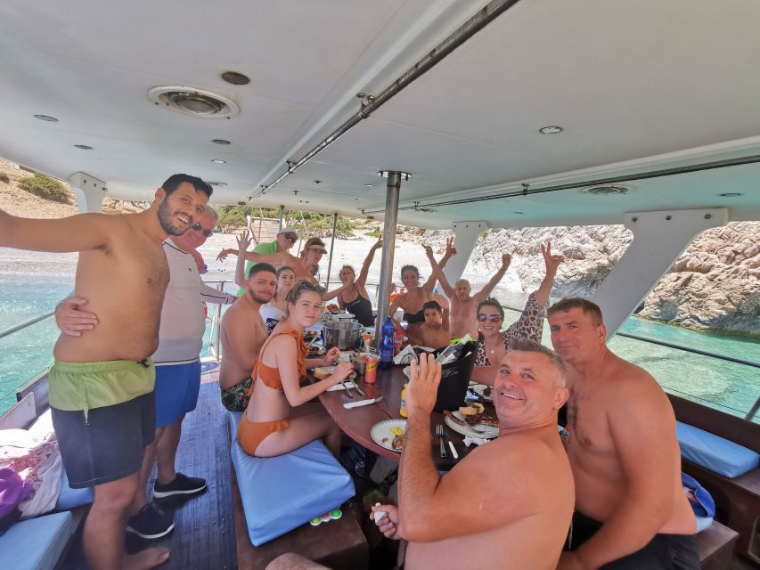 Chania: Menies Beach & Chironisia Bay Cruise with Snorkeling - Chironisia Bay: a smaller stop with caves