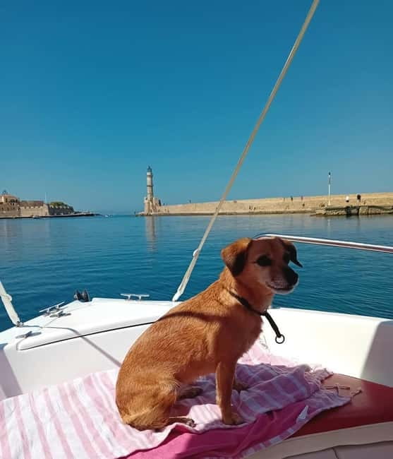 Chania Old Port: Boat Rental, Drive Yourself - Lazareta: the first long swimming stop