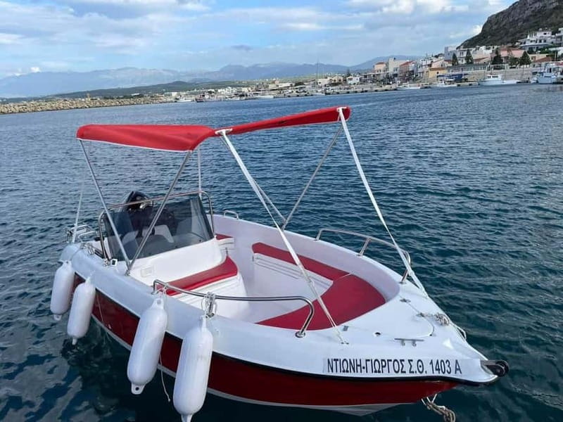 Chania Old Port: Boat Rental, Drive Yourself - Four hours, or less on a sunset departure