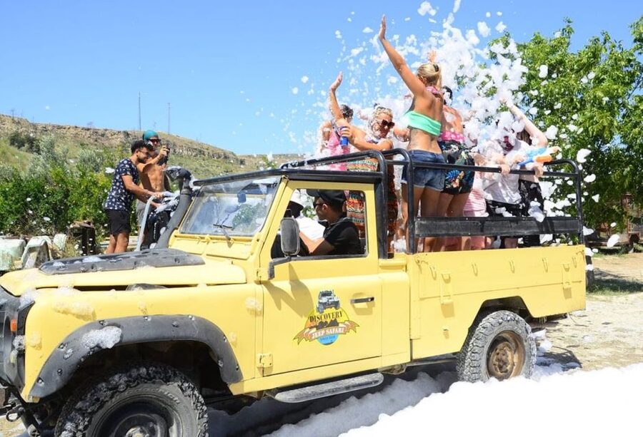 City of Side: Green Canyon Jeep Tour, Boat Trip & Waterfall - Lunch beside the lake