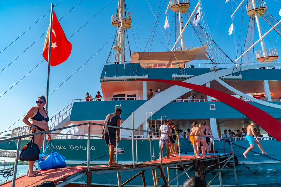 City of Side: Sightseeing Cruise w/ Swim Stops & Foam Party - The return trip turns into a foam party