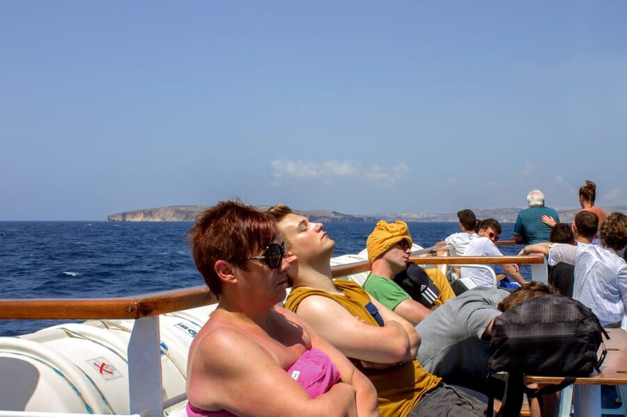 Comino & Blue Lagoon Cruise inc Photo Stop at Crystal Lagoon - Food, drinks, shade, and the boat itself