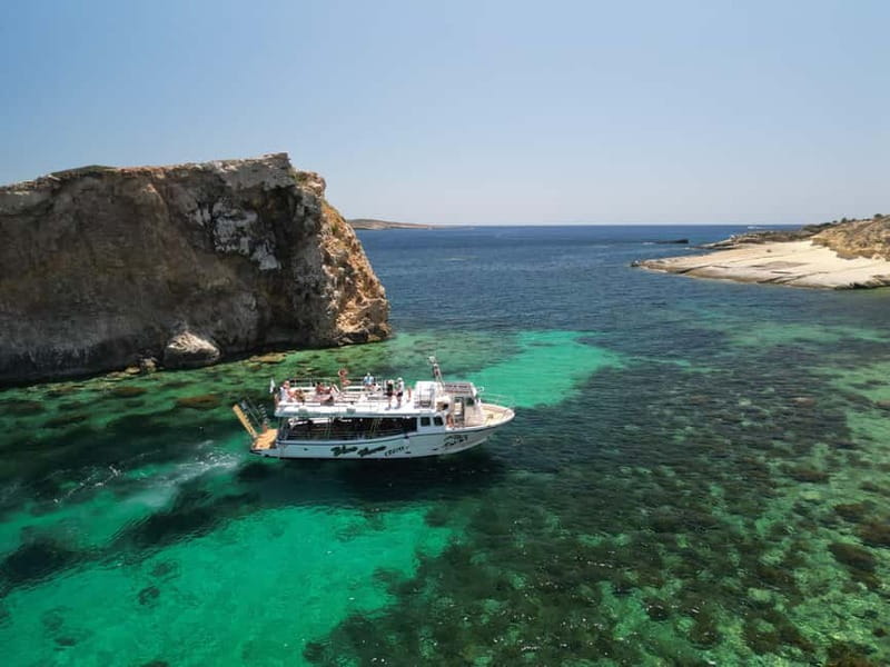 Comino Blue Lagoon & Crystal Lagoon - 3 Bay Cruise - Caves, rock formations, and the ride home