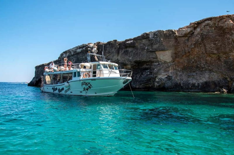 Comino Blue Lagoon & Crystal Lagoon - 3 Bay Cruise - What the boat is like for six hours
