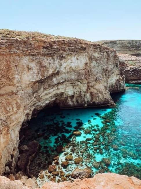 Comino & Gozo: Blue & Crystal Lagoons Cruise with Sea Caves - Crystal Lagoon: the best first swim