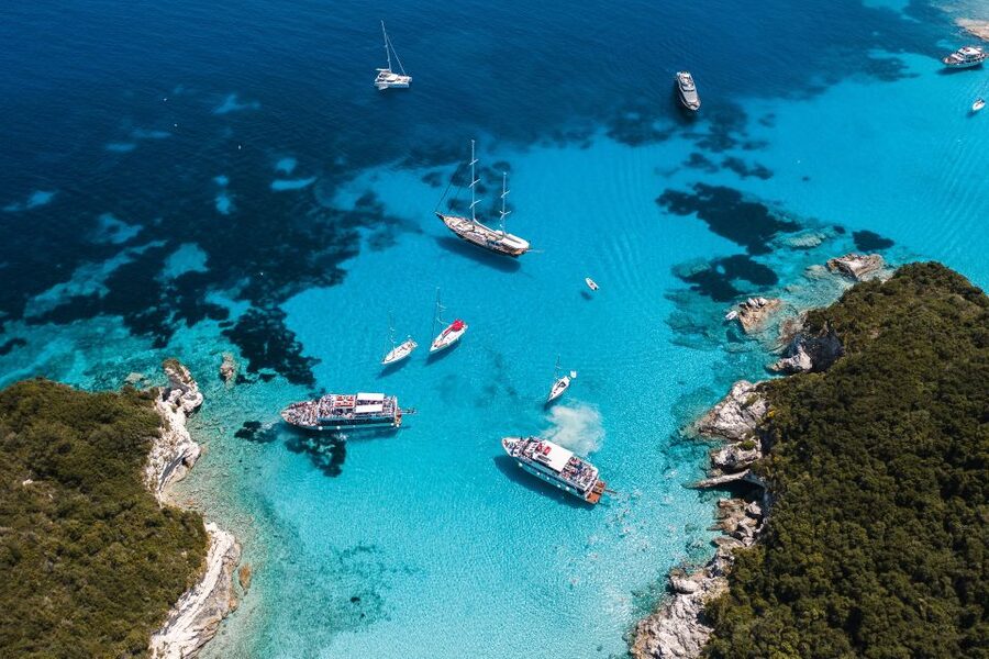 Corfu/Benitses/Lefkimmi: Paxos, Antipaxos, & Caves Cruise - The Sea Caves: Quick Views and Good Photo Timing