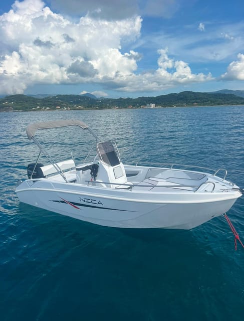 Corfu: Premium Boat Rental without Skipper - Setting off from Sidari Watersports