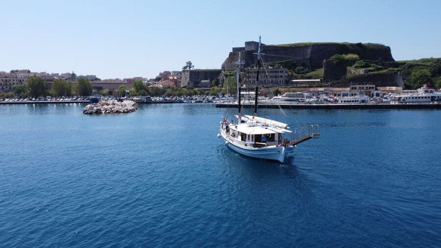 Corfu Town: Full-Day Cruise with Lunch, Drinks & Swim Stops - The two-hour stop beneath Eremitis Forest