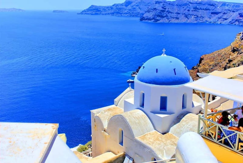 Crete: Santorini Day Trip with Fast Ferry Cruise - Fira: food, shopping, and cliff views