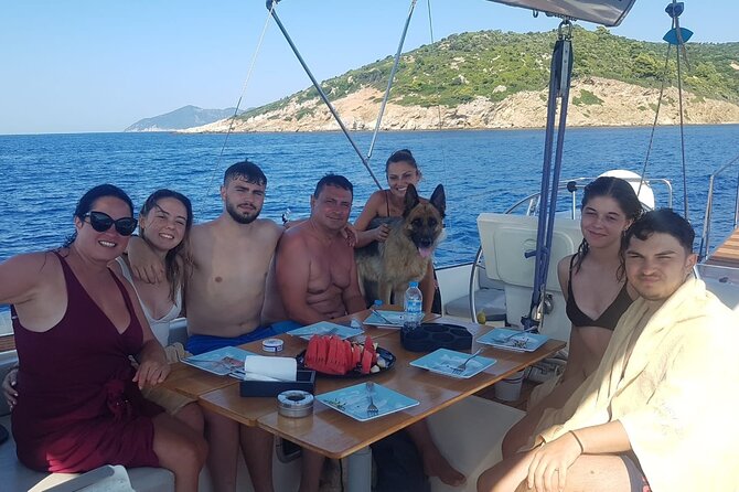 Day sailing Skiathos Skopelos with lunch on Rainbow yacht - The Skopelos swim and the homemade lunch