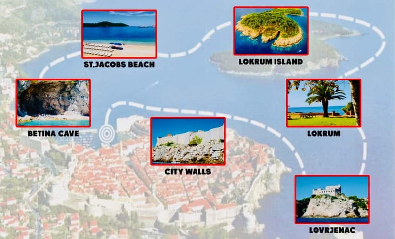 Dubrovnik: Lokrum Island and Betina Cave Boat Tour - Seeing Dubrovnik’s walls from the sea