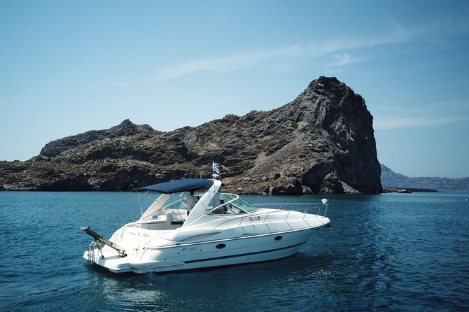 Explore Santorini’s volcano with Alex Private Boat Rental - Nea Kameni and the volcano’s rough edges