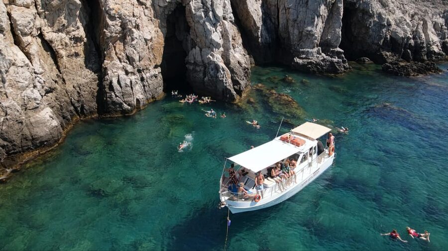 Faliraki: Boat Trip to Afantou Caves, Antony Quinn, Ladiko - What the $52 price really buys you