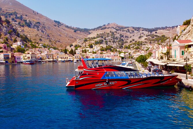Fast Boat To Symi with a swimming stop at St George's Bay! (Only 1hr journey) - Why Symi is worth the fast crossing