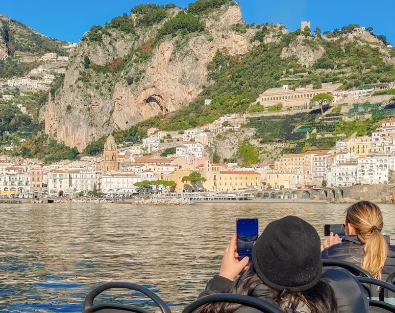 From Amalfi: Coast & Furore Fjord Boat Tour with Swim Break - Praiano and the changing coastline