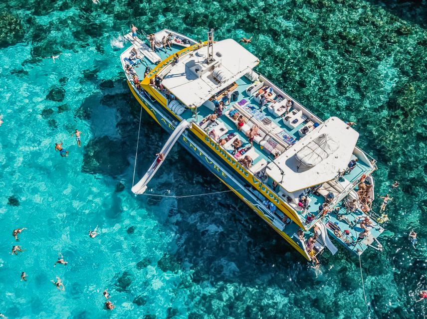 From Bugibba: Blue Lagoon Afternoon Swim with Sunset Cruise - Crystal Lagoon: the shorter swimming stop
