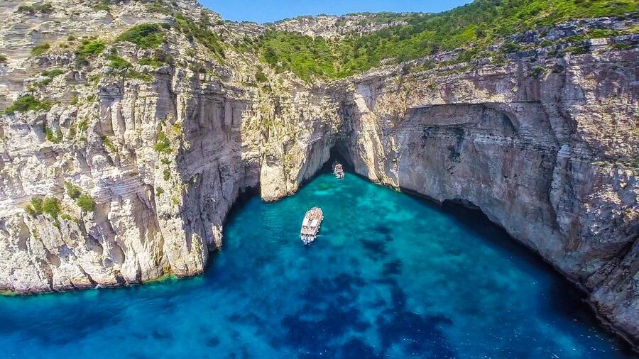 From Corfu: Day Cruise to Paxos, Antipaxos, and Blue Caves - Starting from Corfu Port before 8:25 a.m.