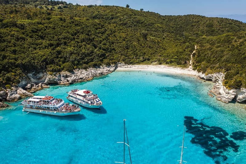 From Corfu: Day Cruise to Paxos, Antipaxos, & the Blue Caves - The long ride from Corfu to the Ionian islands