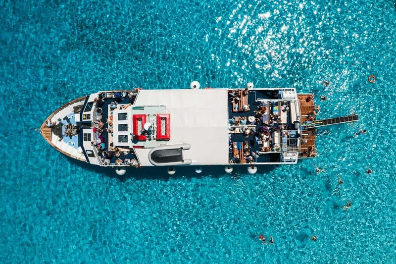 From Corfu: Day Cruise to Paxos, Antipaxos, & the Blue Caves - A lively return trip, or a noisy one