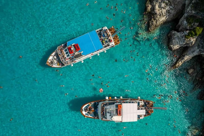 From Corfu: Day Cruise to Paxos, Antipaxos, & the Blue Caves - Food, drinks, and what the $58 price covers