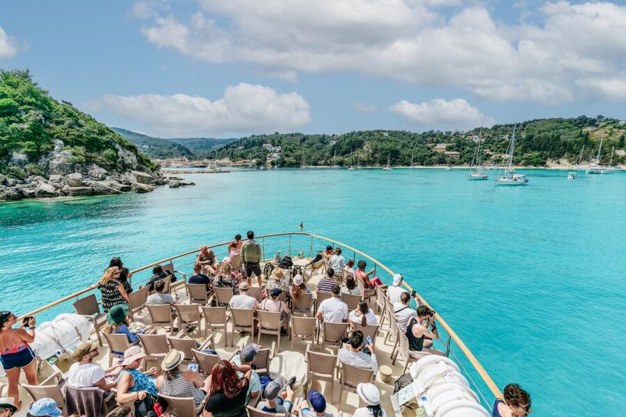 From Corfu Island: Antipaxos & Paxos Blue Caves Boat Cruise - Lakka gives you two hours to slow down