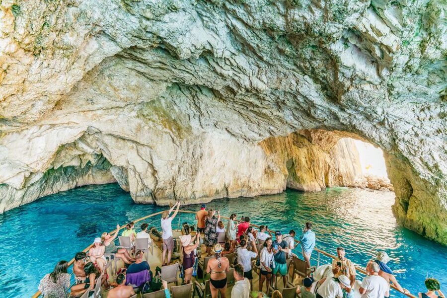 From Corfu Island: Antipaxos & Paxos Blue Caves Boat Cruise - Food, drinks, and the real value of $53