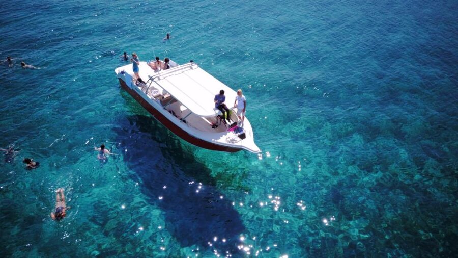 From Hvar: Vis Island and Blue Cave Speedboat Tour - Stiniva Beach and the long swim ashore