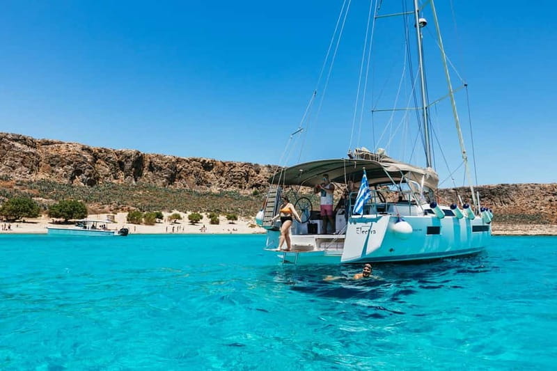 From Kissamos: Balos Gramvousa Sailing Cruise with Lunch - Leaving Kissamos on a compact sailing boat