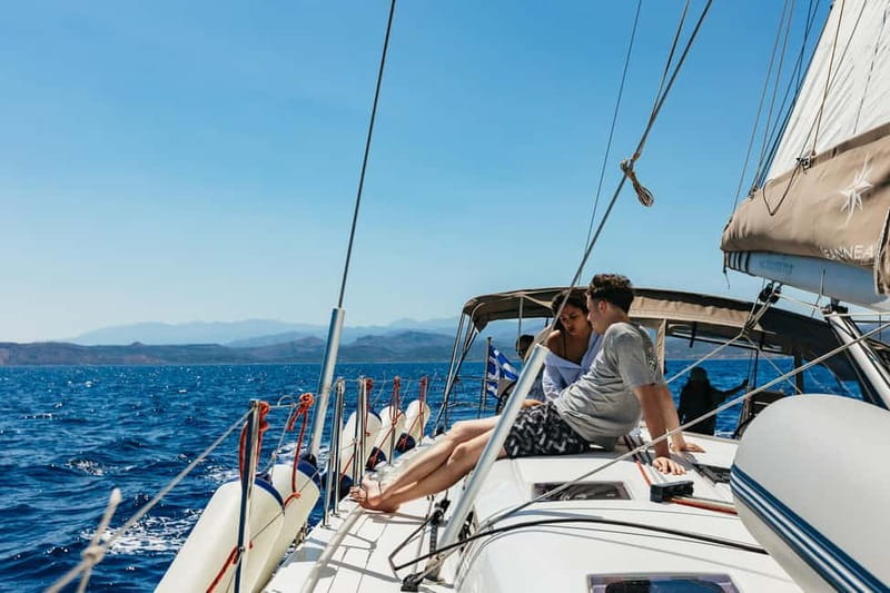 From Kissamos: Balos Gramvousa Sailing Cruise with Lunch - Sailing the coast toward Balos