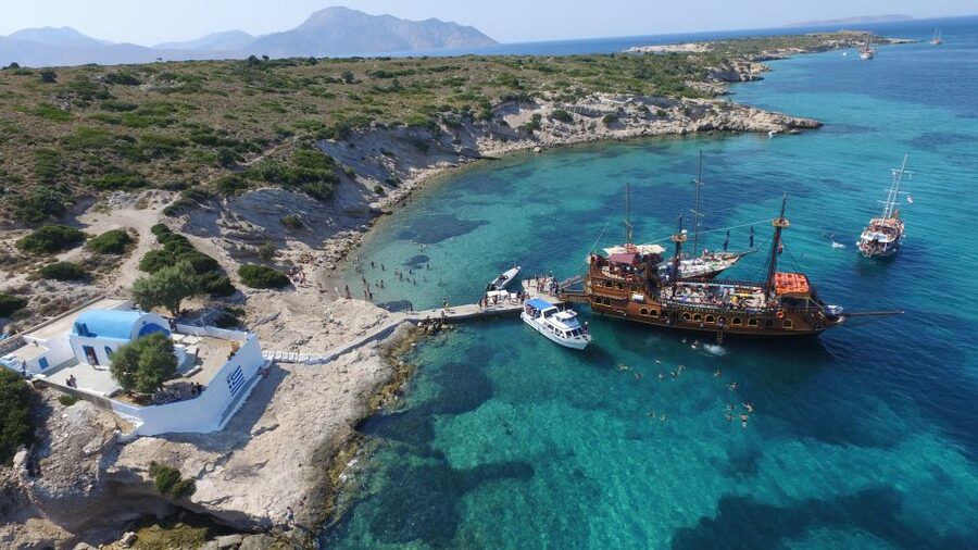 From Kos: 3-Island Pirate Cruise with Lunch and Waterslide - Kalymnos: the stop that deserves more time