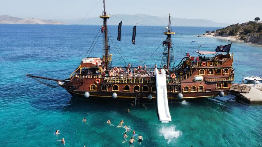 From Kos: 3-Island Pirate Cruise with Lunch and Waterslide - What to bring for a better day