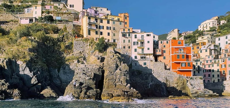 From La Spezia: Cinque Terre Boat Tour - Riomaggiore appears first from the sea
