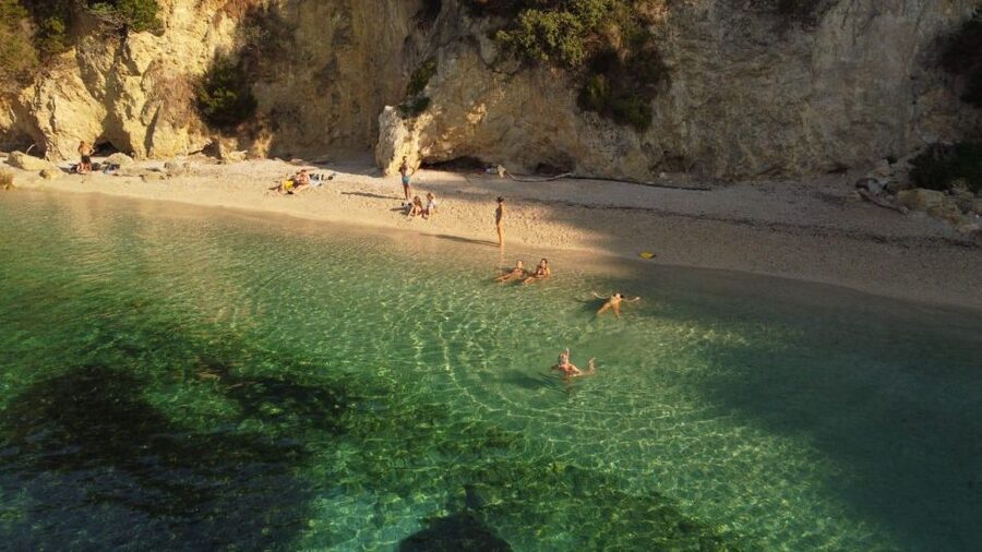 From Lefkimmi: Boat Trip to Sivota & Blue Lagoon - Swimming in the Blue Lagoon at Pischina