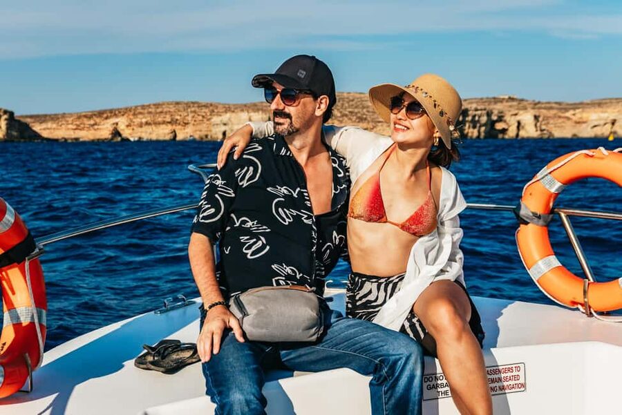 From Malta: Gozo Quad Bike Tour & Comino Boat Tour w/ Lunch - From Pjazza l-Għejun to Dwejra Bay