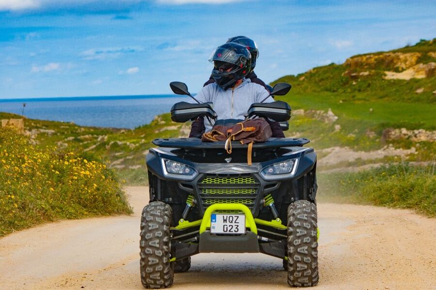 From Malta: Gozo Quad Bike Tour & Comino Boat Tour w/ Lunch - Wied il-Mielah and Għasri Valley