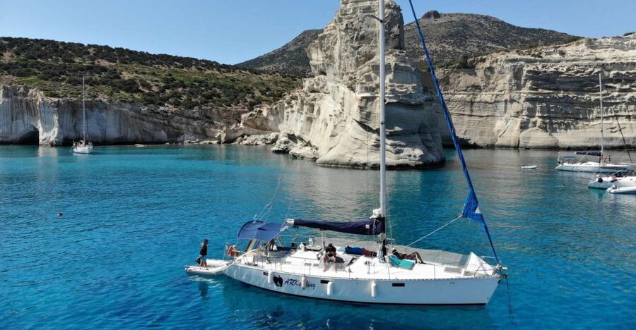 From Milos: Guided Day Cruise to Kleftiko With Lunch - Setting out from Adamas and along the south coast