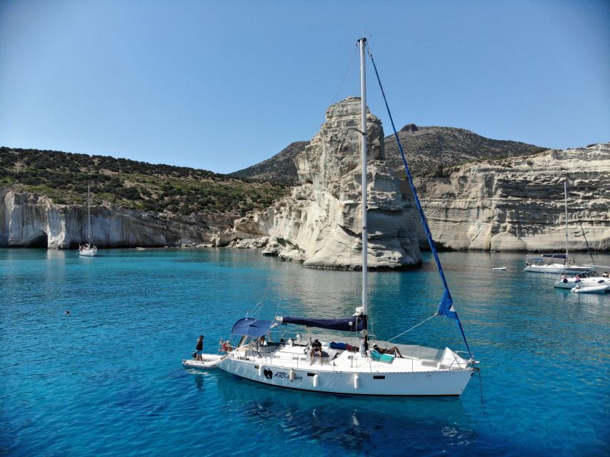 From Milos: Guided Day Cruise to Kleftiko With Lunch - Lunch on board, with local food and open drinks