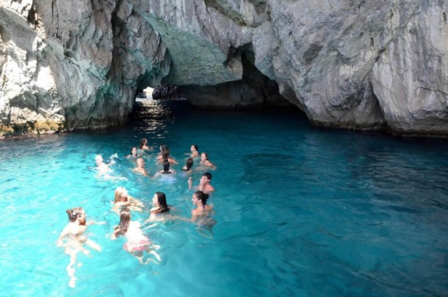 From Naples: Capri Boat Day Trip with Drinks - Swimming in Capri’s clear coastal water
