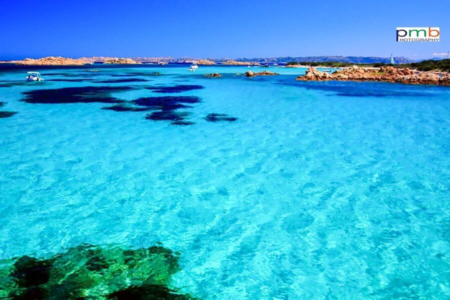 From Palau: La Maddalena Archipelago Day Tour by Boat - Santa Maria: pale sand and a longer beach break