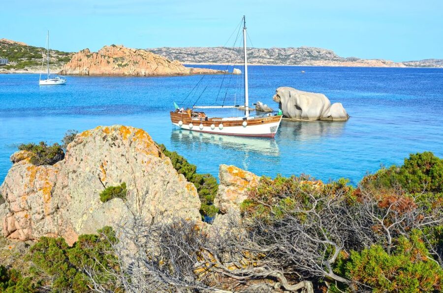 From Palau or La Maddalena: Archipelago Sailing Ship Tour - Food, drinks, shade, and comfort