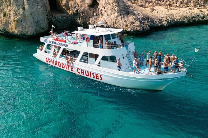 From Protaras: Turtle Cove & Blue Lagoon Cruise - Cape Greco’s cliffs, chapel, and natural bridge